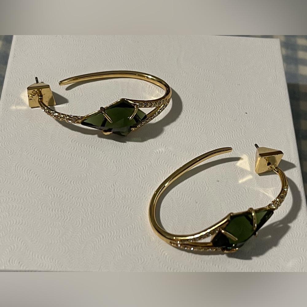 Alexis bitar unique crystal hoops - Picture 5 of 7